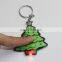 Custom Design Promotional Plastic Key Chain Led PVC Keychain With Light