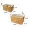 Handwoven Water hyacinth Woven Storage Basket Laundry Sundries Organiser Clothes Toys Container Decor