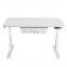 Rectangular White 1 Drawer Standing Desk with Adjustable Height Feature