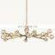 Hanging lamp home decor nordic modern gold luxury steel k 9 crystal chandelier pendant lamp BOULE DE CRISTAL CHANDELIER