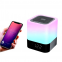 Wholesale Dimmable Multi-Color Changing Touch Sensor Bedside Lamp MP3 Player Wireless Night Lights Alarm Clock wireless Speaker