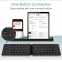 Rechargeable Full Size Ultra Slim Portable Wireless Keyboards Compatible 3 Systems Mini Foldable Folding Keyboard