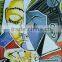 face abstract woman head oil painting on canvas new design