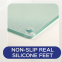 Textured Translucent Glass Worktop Protector, 40 x 30 cm (16