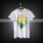 Rio 2016 olympic cheap wholesale white screen printing cotton t shirt