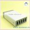 5 Ports 5A/8A/10A Multi USB Wall Charger with LED indictor / Smart IC /AC cable