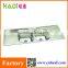kitchen design doulbe bowl stainless steel sink with double drain board HD13848