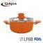 Aluminum ceramic pressed Sauce pot /Casserole pot with lid QD-TC101