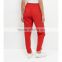2016 New Fashion Women Contrast Piped Trim Curved Hem Trousers HSP9441