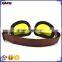 BJ-GT-013 fashionable popular Copper Yellow lens motorcycle googles glasses for Harley