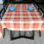 Yarn dayed table cloth
