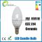 3w 5w 7w e27 e12 e14 e17 230v 120v clear milky cover led candle bulb