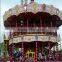 Hot sale amusement park rides luxury double carousel