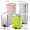 30L quadrate outdoor metal design dustbin with inner bin