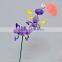 4 Inch Caterpillar with Umberlla Garden Decoration Plastic, Garden Sticks