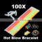 100Pcs Glow Light Sticks Bracelets Necklace Party
