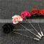 multi-colored felt lapel pins,Handmade fabric lapel flower pins for suits