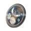 Black 7" Round Vortex LED Headlight with Low-High Halo 7" Vortex LED Headlamp 12v 24v Led lights