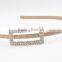 fashionable square shape alloy crystal fabric wrap headband
