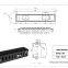 19" 2U plastic horizontal cable management