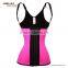 Pink shaper latex vest waist cincher