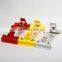 colourful plastic sign holder