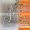 Double side folding household step ladder