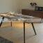 Modern table Furniture table walnut color