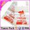 Yason plastic take away bags poly packaging bag plastic packaging sleeves