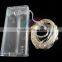 3V Christmas Holiday LED mini silver color copper wire fairy string lights battery power