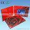 Custom logo paper material LCD Video booklet digital