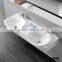 Pure white faux stone solid surface wash basin for bathroom