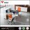 120 degree 3 person office workstation partition