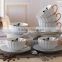 Porcelain Tea Cup and Saucer Coffee Cup Set with Saucer and Spoon