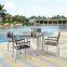Aluminum plastic slats chair for outdoor and indoor use