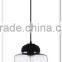 clean simple hand-blown glass pendant lamp modern with T bulb MD9012-CL