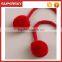 V-32 Pom pom knitting winter baby beanie hat with earflaps crochet winter baby beanie hat