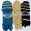 2016 wholesale bule knit hat and scarf sets colorful hat and scarf set
