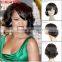 2016 hot sale 100% Brazilian natural virgin remy human hair wig for black women natural color 1B