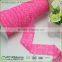1.5" width hot pink elastic lace trim by yard