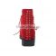 Red suede lace up hidden heel studded boots shoes China shoe factory