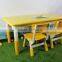 Economic classical rectangular candy table with fixed legs in kids furniture stes