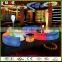 Popular Stylish LED plastic snake bench chair & garden furniture