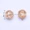 14mm brass metal big hole beads wholesale