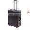 Professional rolling travel trolley train 6-lights aluminum cosmetic makeup case with light                        
                                                Quality Choice