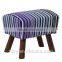 TDC-501C REMOVE FABRIC QVB JIANDE TONGDA home ottoman and foot stool carbon fir leg round ottoman stool modern ottoman