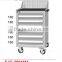 Cheap Tool Cabinets Supplier From China, Customized Tool Cabinet With 4/5/6/7 Drawers And Hanging Board