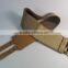 tan color elastic fashion belt woman belt