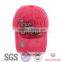 100% cotton embroidery patch garment washed cap