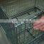 Wire mesh container with wheels for auto components